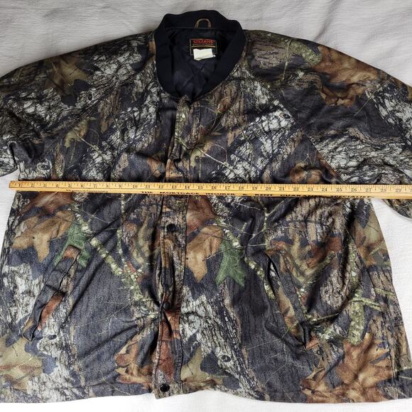Vtg Stearns Jacket Mens Sz XXL Mossy Oak Hunter Woodlands Camo Y2k Fall Winter - Picture 5 of 16